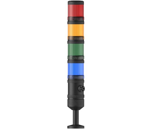Mesan Ø70 4 Kat Işıklı Kolon Multi Led Buzzer Tüp Montaj 110-220vac Ms 468.1.3.2.5.110-220vac
