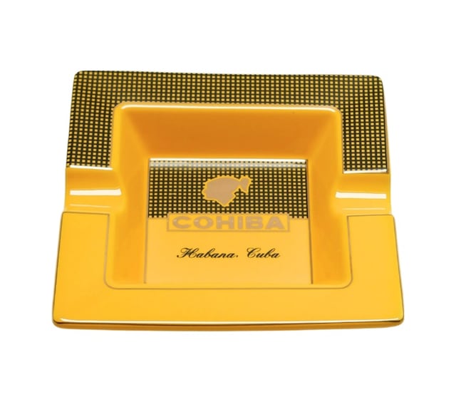 Cohiba Sarı İkili Porselen Puro Küllüğü - Tr9731