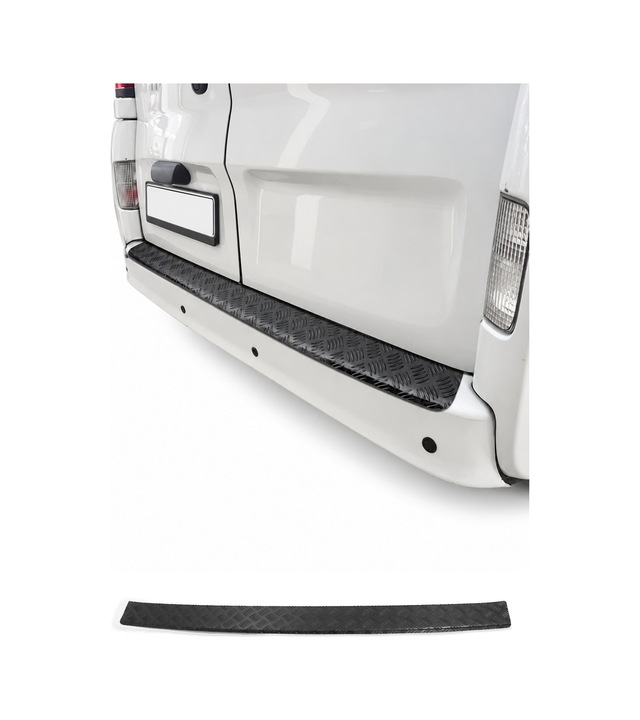 Renault Master 2010-2024 / Opel Movano B 2010-2021 Uyumlu Mat Arka Tampon Eşiği Alüminyum Siyah