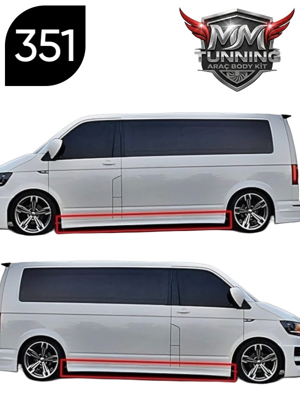 Mmtunning Volkswagen Transporter T8 Yan Marşpiyel Takımı (KISA ŞASE)