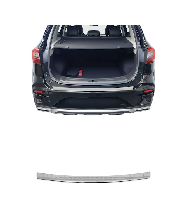 Mg Zs I 2018-2023 Uyumlu Krom Arka Tampon Eşiği Paslanmaz Çelik