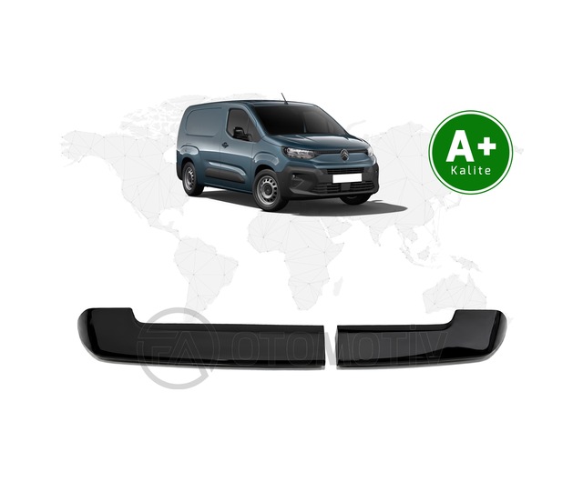 Citroen Berlingo Panelvan Bagaj Üstü Spoiler Parlak Siyah Çift Bagaj Kapaklı 2024 Model Ve Sonrası