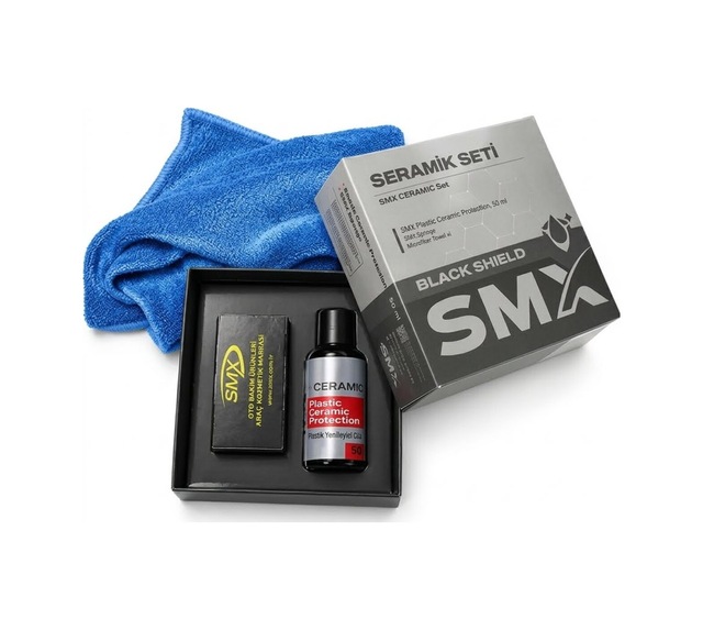 Smx Plastik Yenileyici Seramik Seti - Plastik Seramik Protection - Black Shield - Tampon Seramiği - 50 Ml