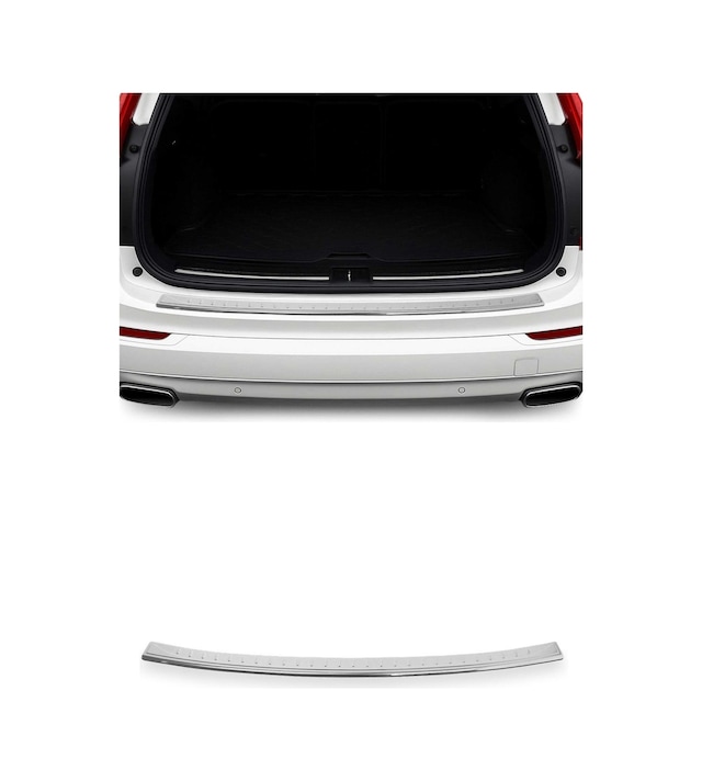 Volvo Xc90 Iı 2015-2027 Uyumlu Krom Arka Tampon Eşiği Paslanmaz Çelik