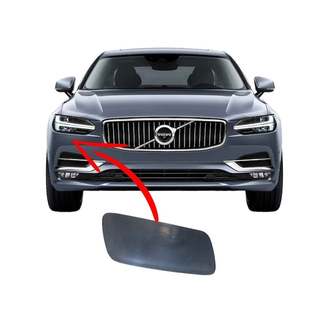 Volvo S90 V90 Ön Tampon Far Yıkama Fıskiye Kapağı Sağ 2017 2024