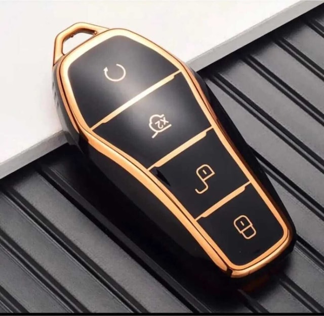 Gma Keys Byd Atto 3 Ve Seal U Smart Nano Anahtar Koruma Kılıfı Siyah Gold Renk