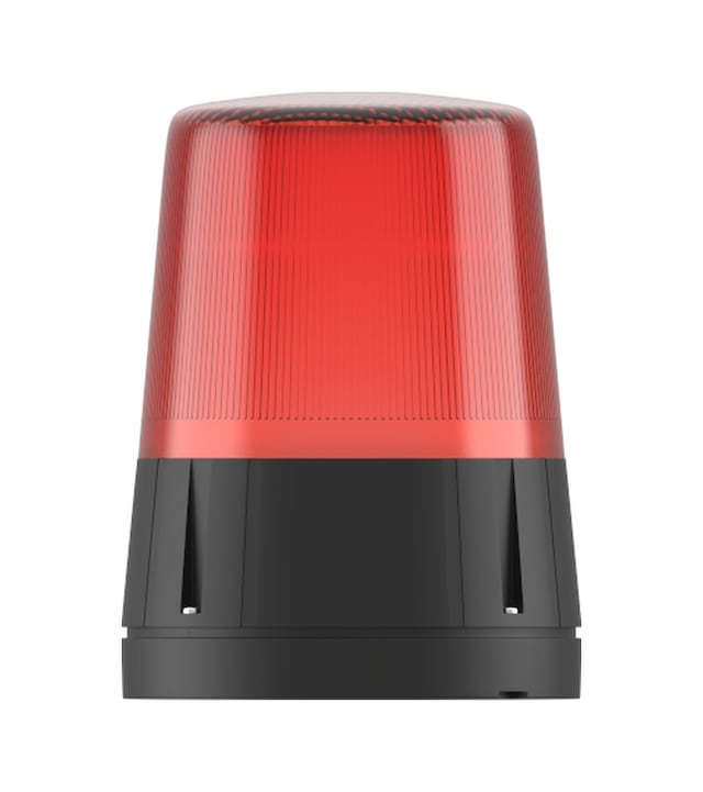 Mesan Ø110 Dörtgen Reflektörlü Led Döner Lamba Kırmızı 24Vdc Ms 804.1.24Vdc