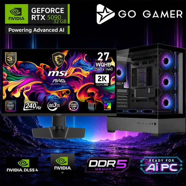 Go Gamer AE659DP Ryzen 7 9800X3D RTX 5090 32GB RAM 2TB SSD