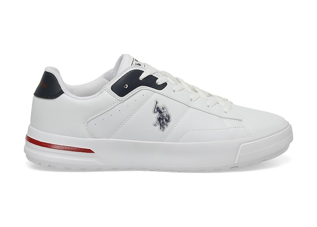 U.S. Polo Assn. Mango 4FX Erkek Beyaz-Lacivert-Kırmızı Sneaker