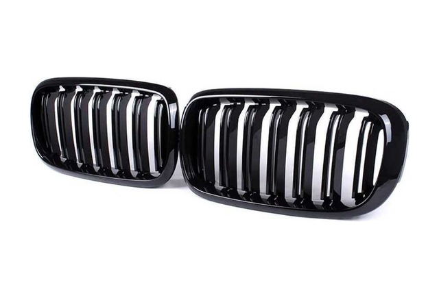 Bmw X5 X6 F15 Mx5 Böbrek Ön Panjur Seti Pianoblack 2012 / 2019