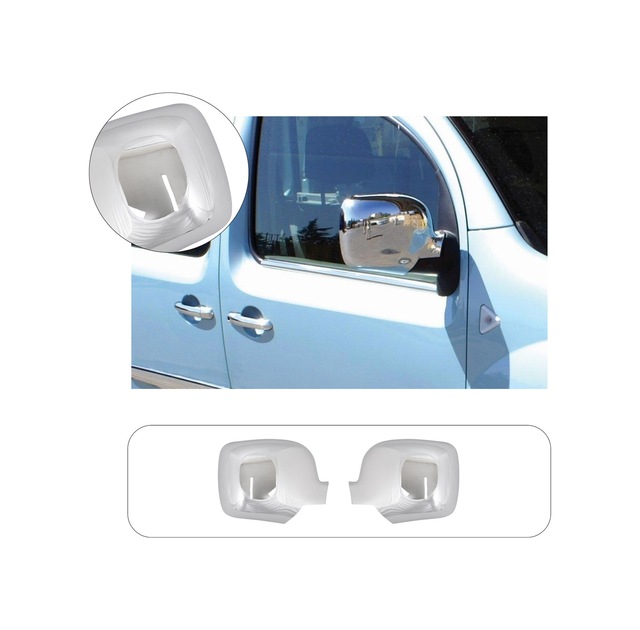 Renault Kangoo Uyumlu 2008-2013 Ayna Kapağı 2 Parça Abs Krom Kaplama