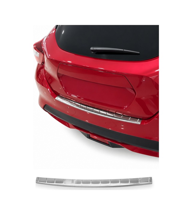 Nissan Micra V 2017-2023 Uyumlu Krom Arka Tampon Eşiği Paslanmaz Çelik
