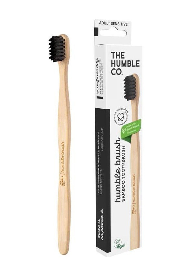 Humble Brush Adult Medium Bambu Diş Fırçası Siyah