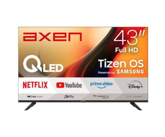 Axen AX43QFMLN-T08I Full HD 43" 108 Ekran Uydu Alıcılı Smart QLED TV