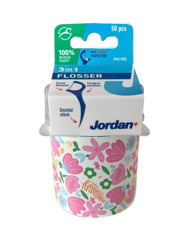 Jordan 3ü1 Arada Flosser Diş İpi 50'li - 8 Adet Tarı