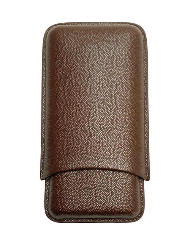 Cohiba Kahverengi Üçlü Deri Puro Kılıfı Tr10032