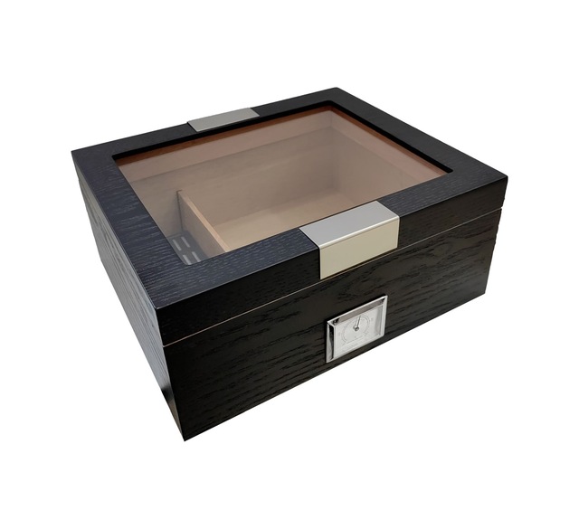Falconetti Siyah Camlı Humidor Puro Kutusu rc62
