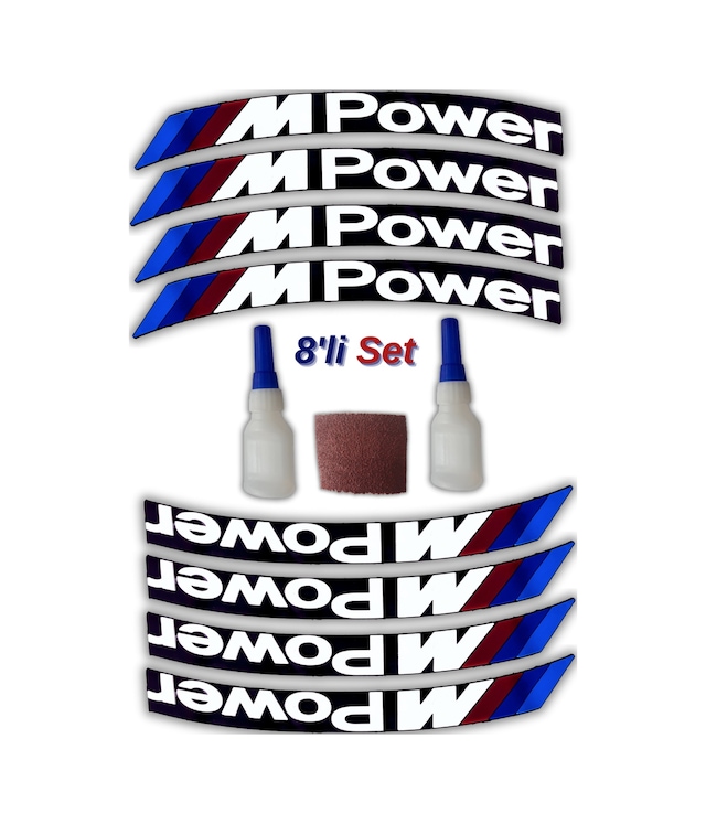 M Power Otomobil Motosiklet 3d Lastik Jant Yazısı Arma Sticker