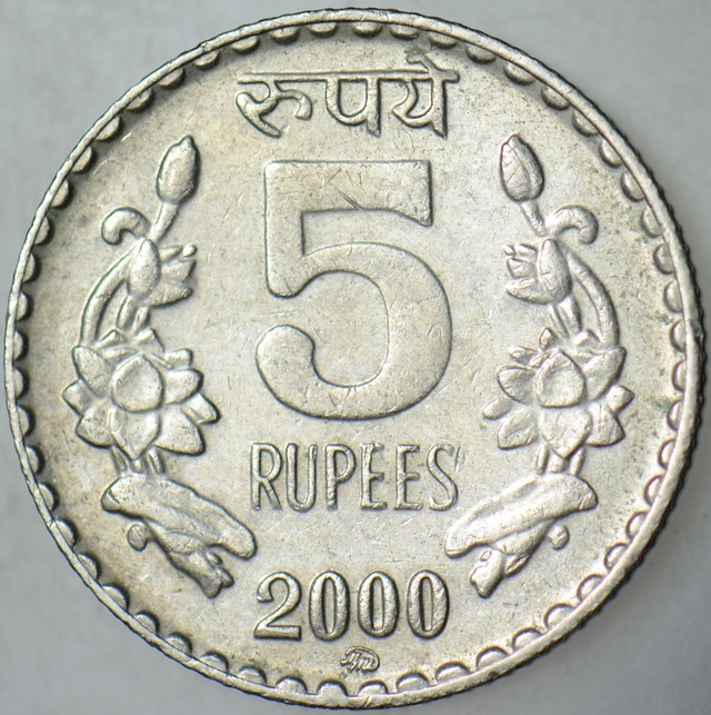 Hindistan 5 Rupi 2000.