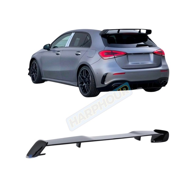 Mercedes A Serisi W177 Hb Uyumlu Boyalı Spoiler İthal Abs Plastik A+ Kalite Pianoblack 2018+