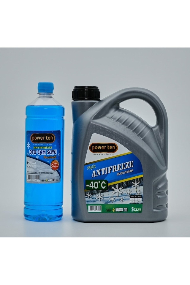 Yeşil Antifriz -40 C 3 Litre + Cam Suyu