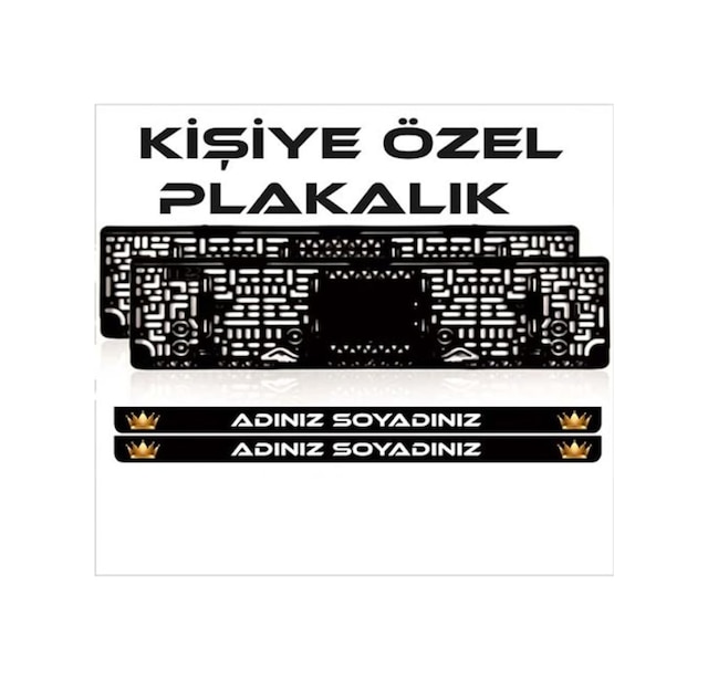 Kişiye Özel 2 Adet Isimli Plakalık 539734125