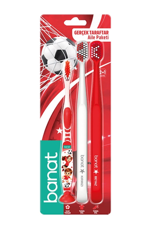 Banat Gerçek Taraftar Aile Paket Orta Yumuşak 2+1 - 3 Adet Tarı
