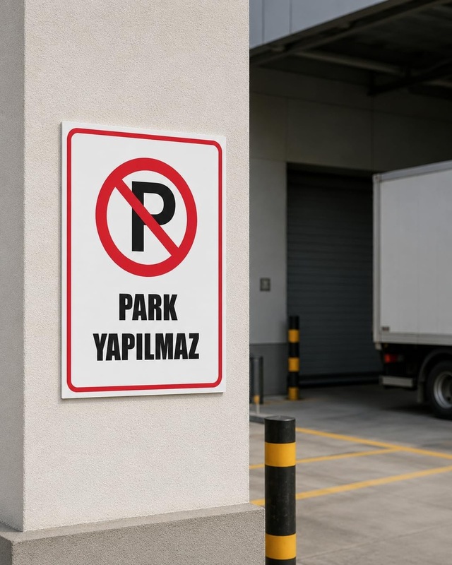 Park Yapılmaz Uyarı Levhası Beyaz 20 X 30 Karbonnm2105