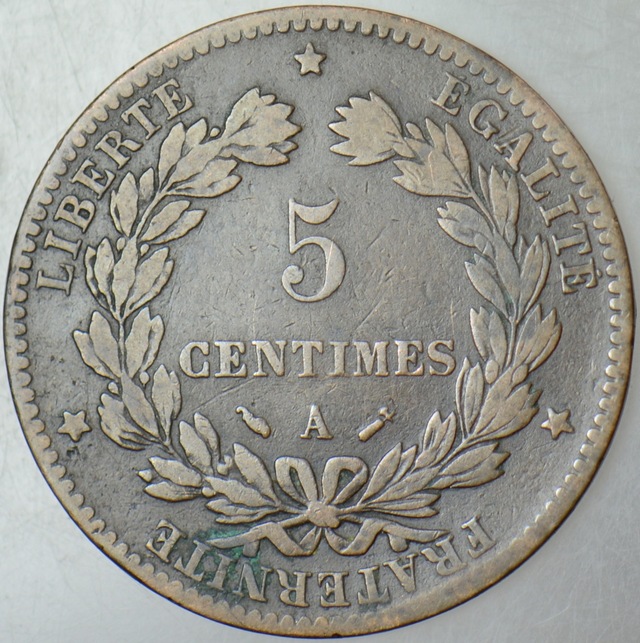 Fransa Centimes 1883 A.