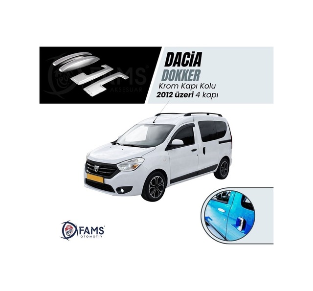 Dacia Dokker Krom Kapı Kolu 4 Kapı 2012 Üzeri P.Çelik