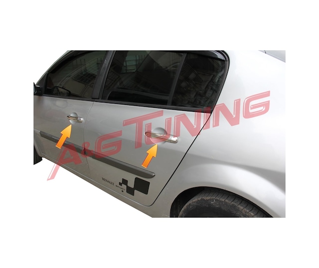 Renault Megane 2 Sedan Krom Kapı Kolu 2004-2010 Paslanmaz Çelik N11.882