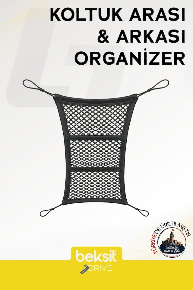 BEKSİT DRIVE Koltuk Arası & Arkası Organizer File 3 Cepli