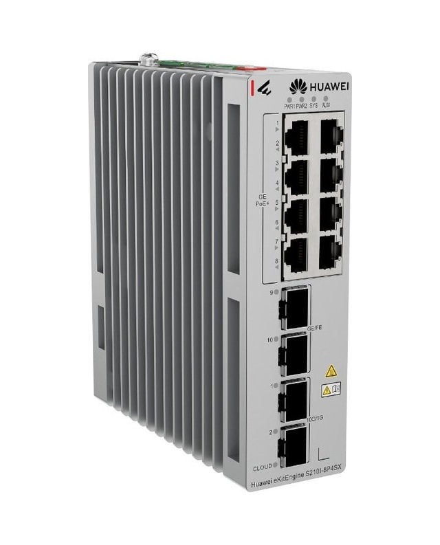Huaweı Ekıt S210ı-8t4sx 8 Port 10/100/1000 2 X 2.5ge Sfp + 2 X 10g Sfp+ L2 Cloude Yönetilebilir Endustriyel Swıtch