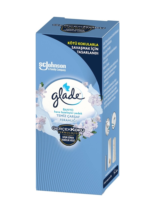 Glade Banyo Hava Tazeleyici Yedek Temiz Çarşaf Ferahlığı 10 ML