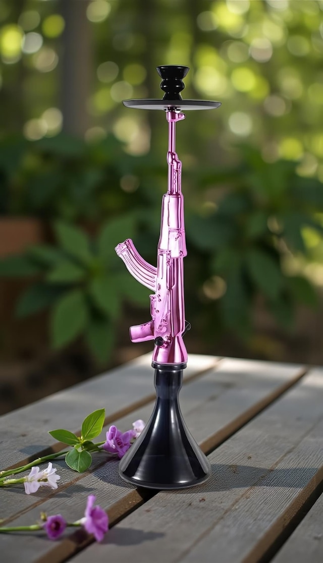 Alüminyum Gövdeli Ak-47 Kalaşnikof Tasarım 90 Cm Premium Nargile Seti Büyük Boy Contalı Sistem 28918380