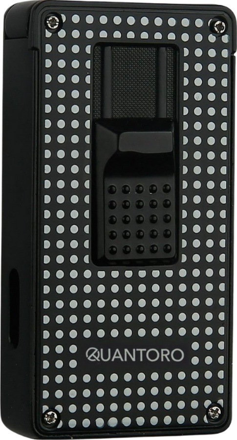 Quantoro 2 Torch Pürmüz Siyah-beyaz Metal Puro Çakmağı - Trz1033