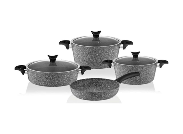 Taç Mastercook Tencere Takımı 7 Parça Gri 3455