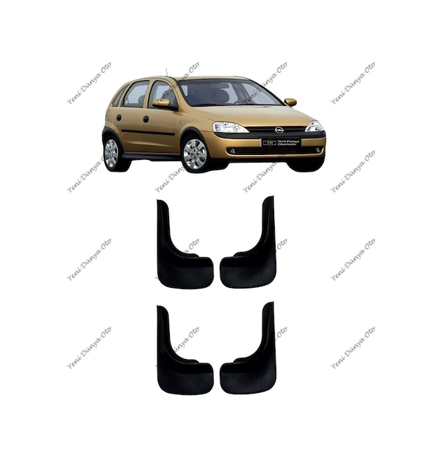 Opel Corsa C 2000-2006 4lü Paçalık, Çamurluk, Tozluk OPL0UX008