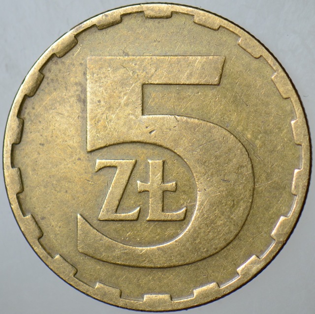 Polonya 5 Zloty 1984.