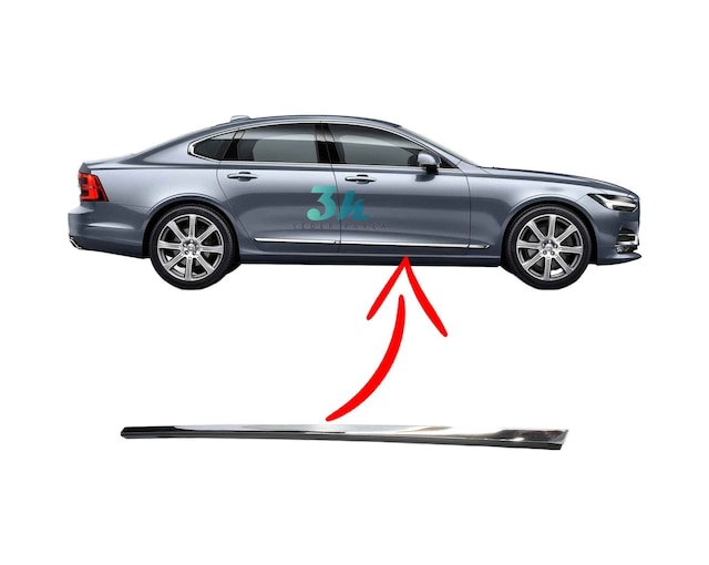 Volvo S90 V90 Kapı Çıtası Bandı Krom 2017 2024 Sağ Ön