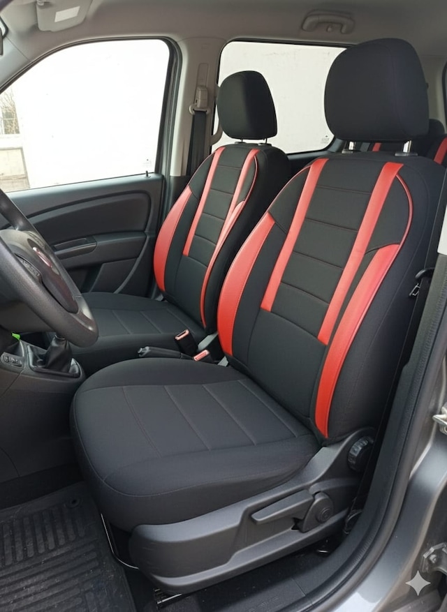 Veloce Siyah Kırmızı Serisi Opel Corsa E Koltuk Kılıfı Tam Set