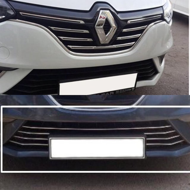 Renault Megane 4 Ön Panjur + Ön Tampon Çıtası Set 2016-2020