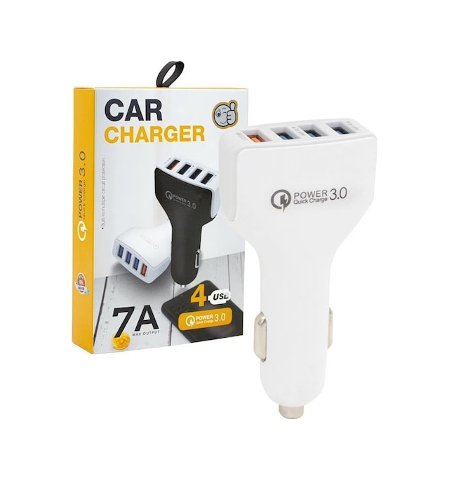 4 Usb'li Hızlı Şarj Destekli Oto Çakmaklık Şarj Cihazı
