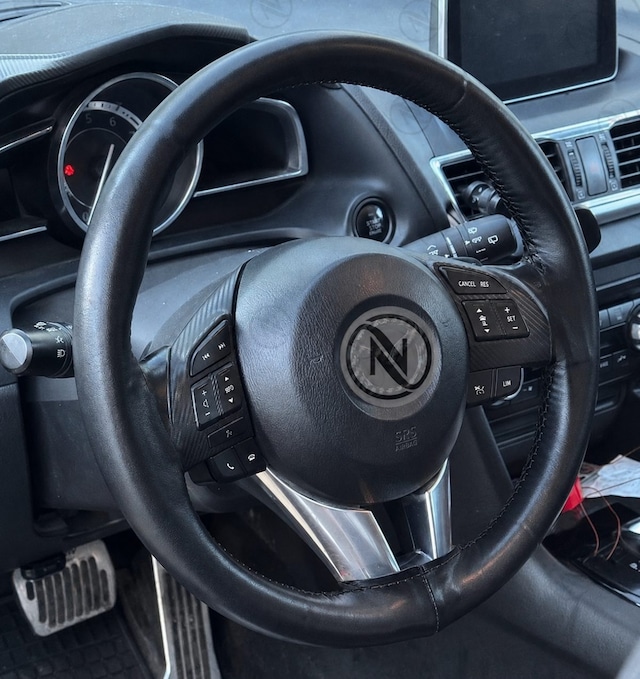 Toyota Corolla 2018 E170 Hakiki Deri Gerçek Deri Direksiyon Kılıfı Siyah