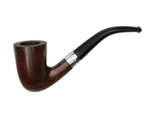 Peterson Aran Smooth Nickel Mounted 128 Filtresiz Vulcanite Saplı Pipo 206164