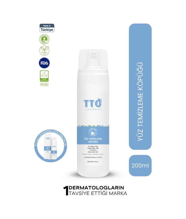 Tto Çay Ağacı Özlü Yüz Temizleme Köpüğü 200 ML