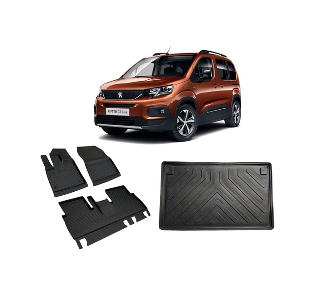 Peugeot Rifter Paspas Refref 4D Paspas + 3D Bagaj Havuzu