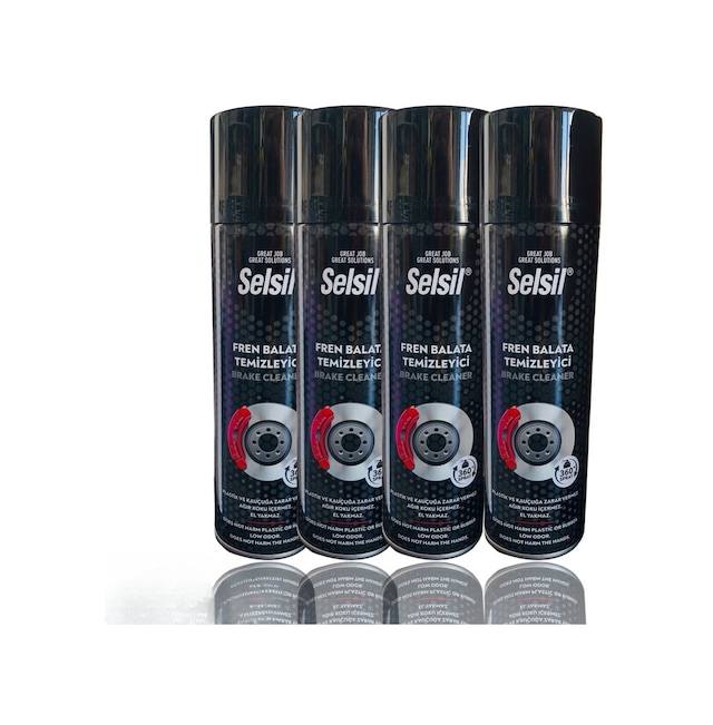 4 Adet Selsil Fren Balata Temizleme Spreyi 500 Ml