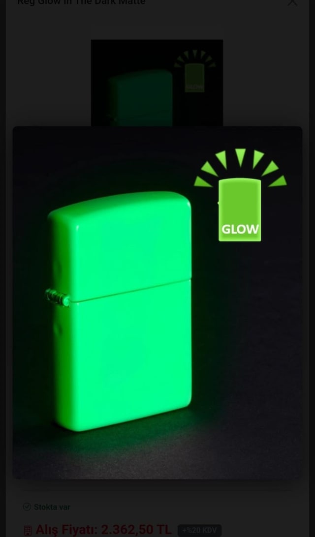 Zıppo Çakmak -49193glow 5 Numara Beyaz