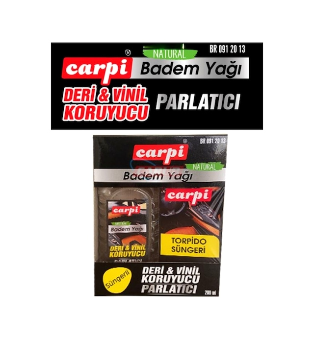 Carpi Vinil Deri Koruyucu Lastik Parlatıcı Badem Yağı-süngerli